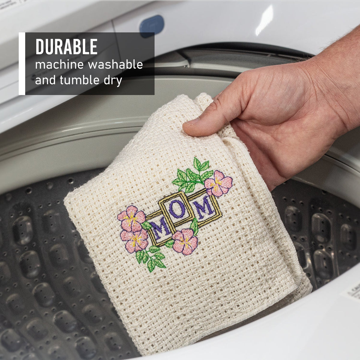 100% Cotton Novelty Embroidered Kitchen Towels 24" x 15" - view 5