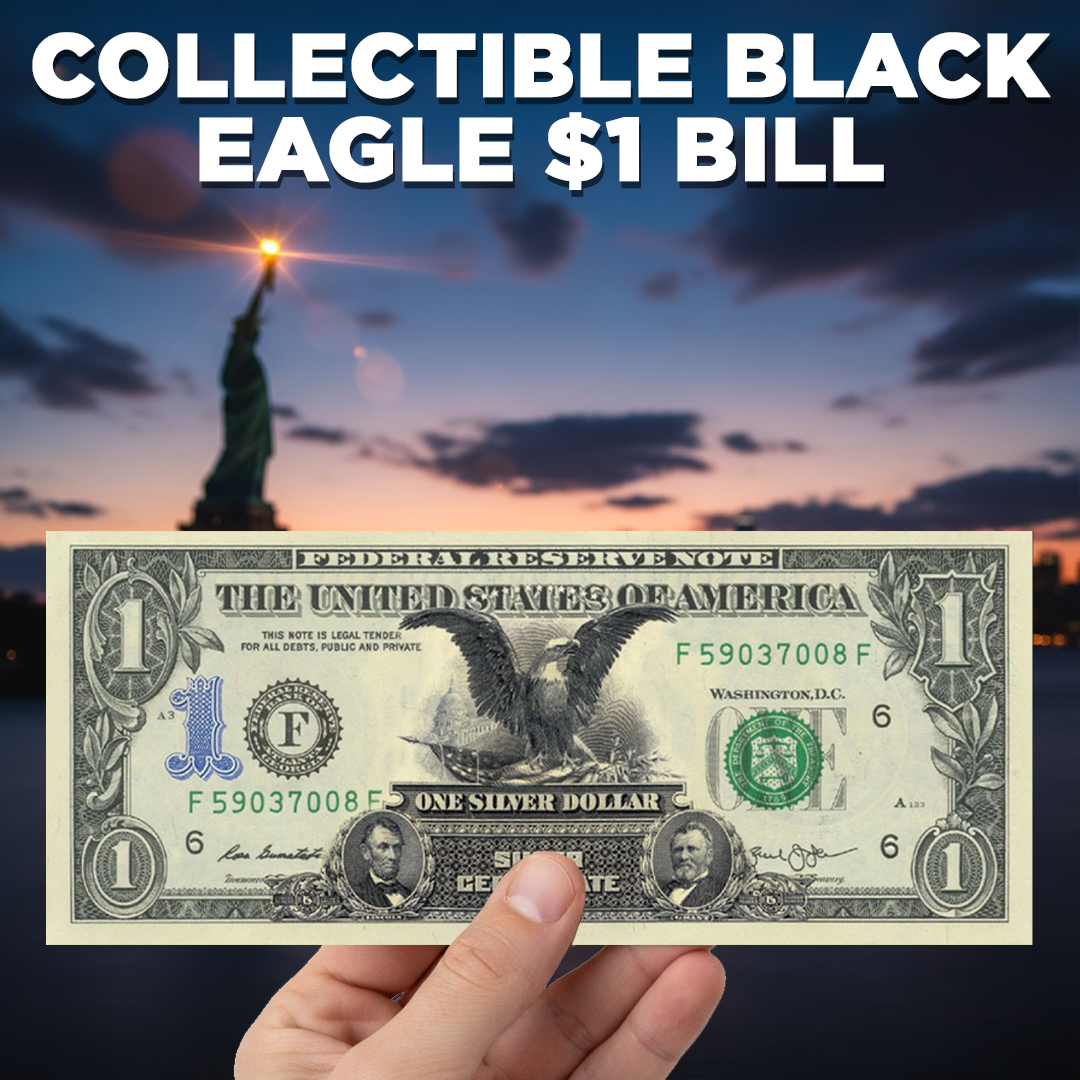 "Black Eagle" - Genuine Legal Tender U.S. $1 Bill - view 3
