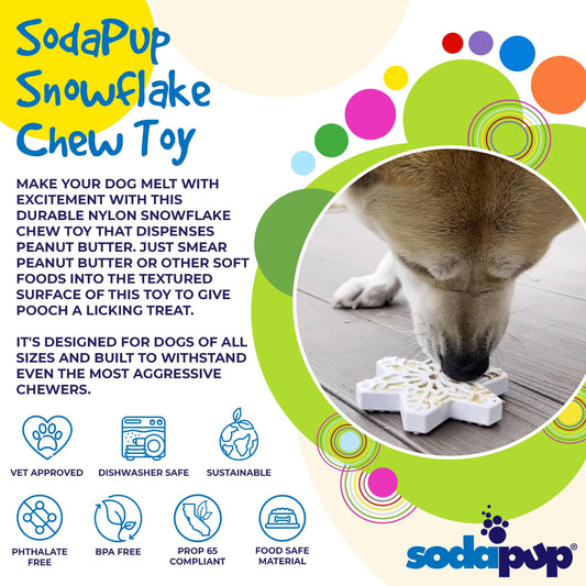 Snowflake Nylon Dog Chew Toy for Aggressive Chewers - view 2