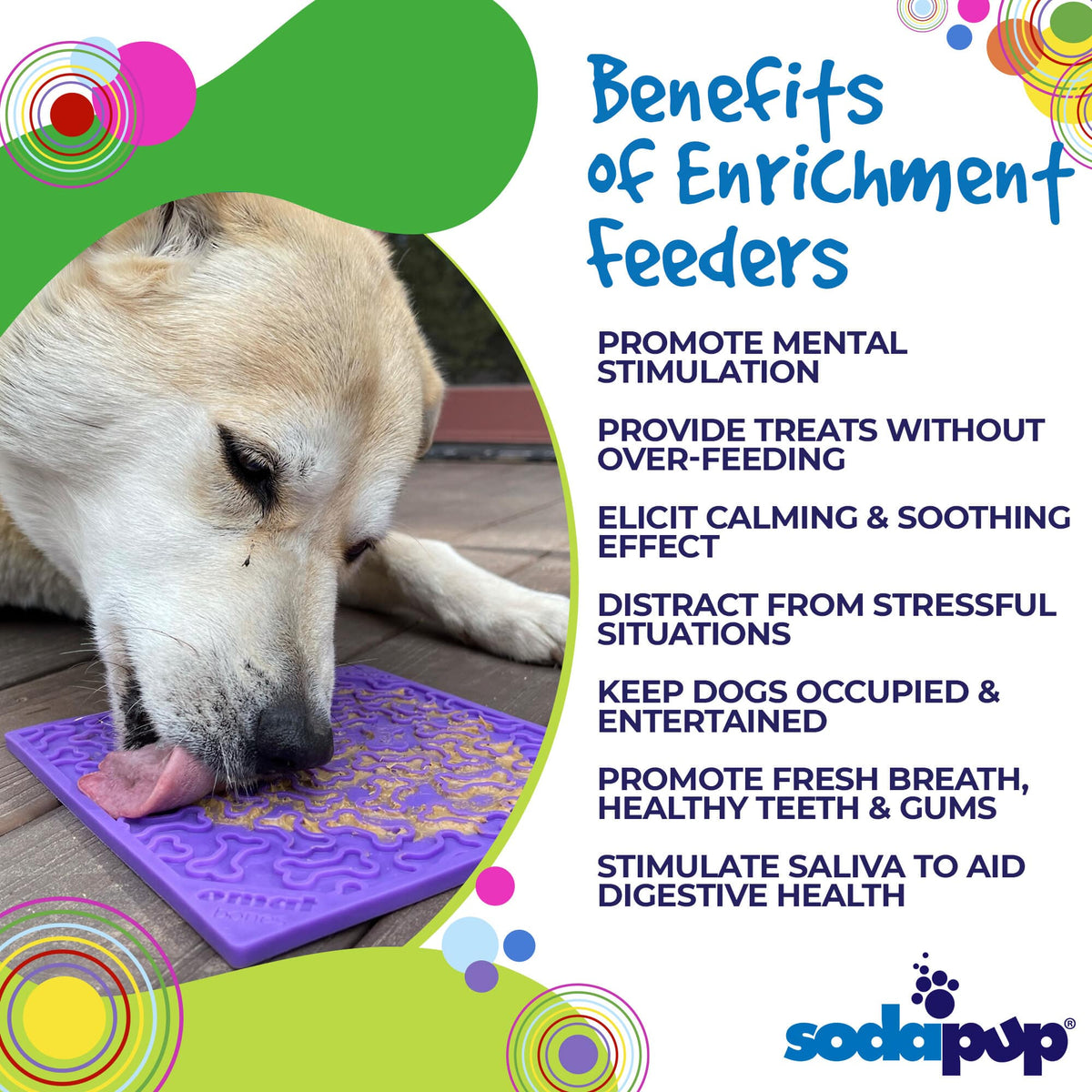 Bones eMat - Enrichment Lick Mat for Dogs and Cats - view 5
