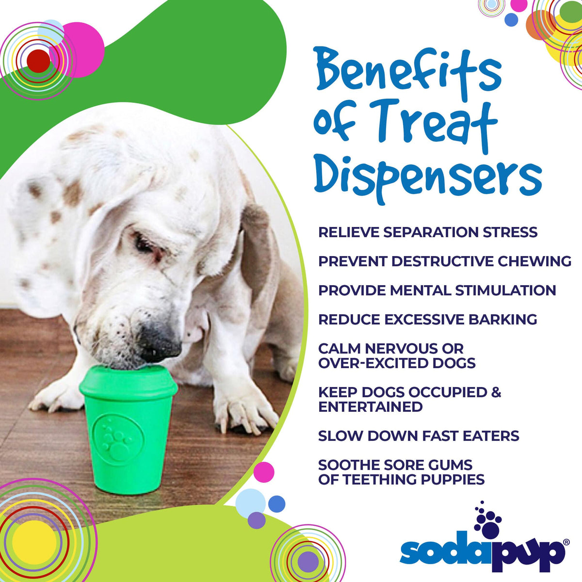 Coffee Cup Rubber Dog Chew Toy for Power Chewers - Treat Dispenser - view 3