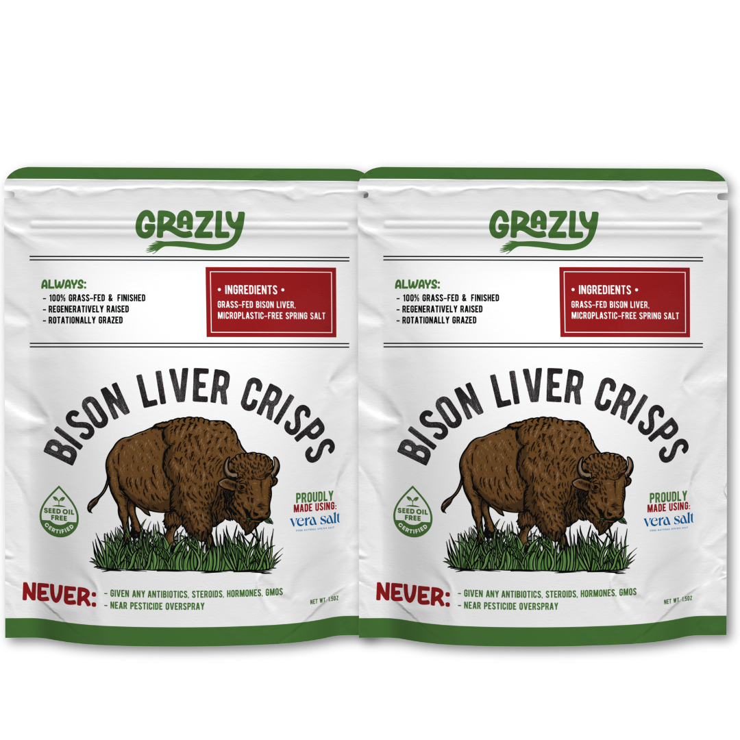 Bison Liver Crisps - 100% Grass-Fed/Finished - Plain, 2 Pack - view 7