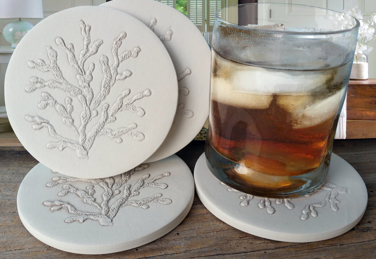 Coral Drink Coasters — McCarter Coasters