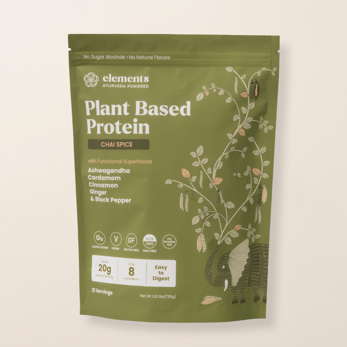 Plant Based Protein Powder: Chai Spice (21 Servings) - view 4