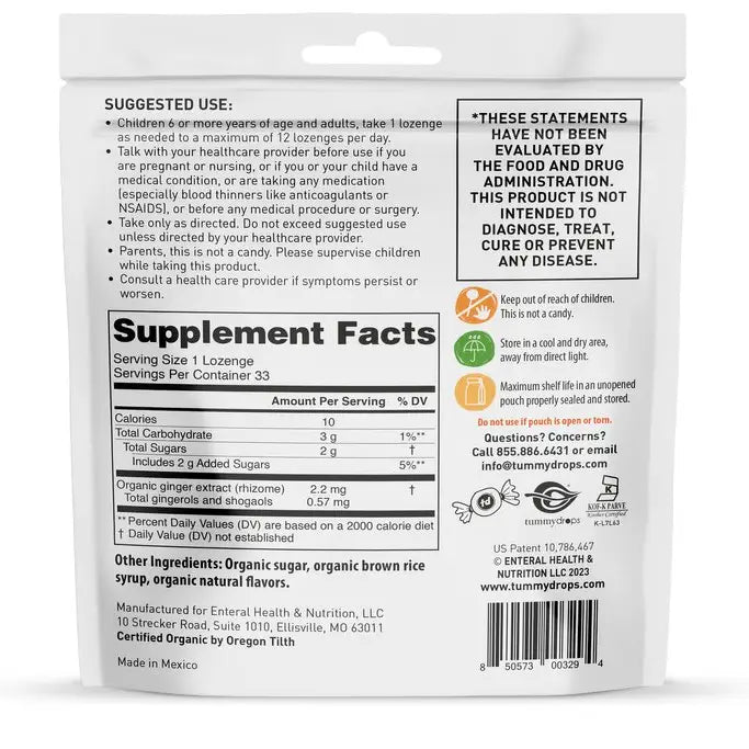 Organic Ginger Sweet Pear Tummydrops, 33 ct - view 2