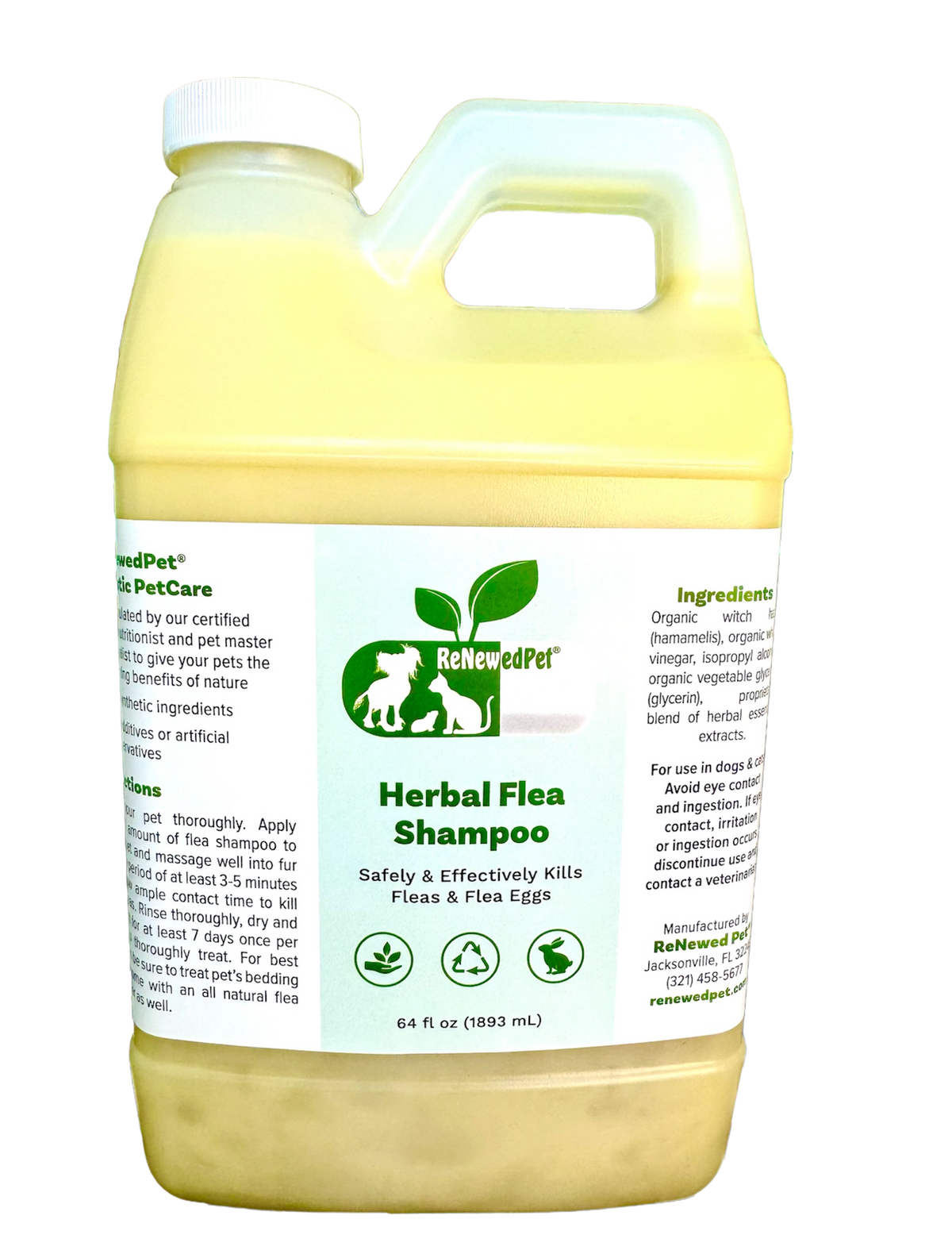 HERBAL FLEA SHAMPOO - 64 OZ. ($3.53/oz.) - view 7