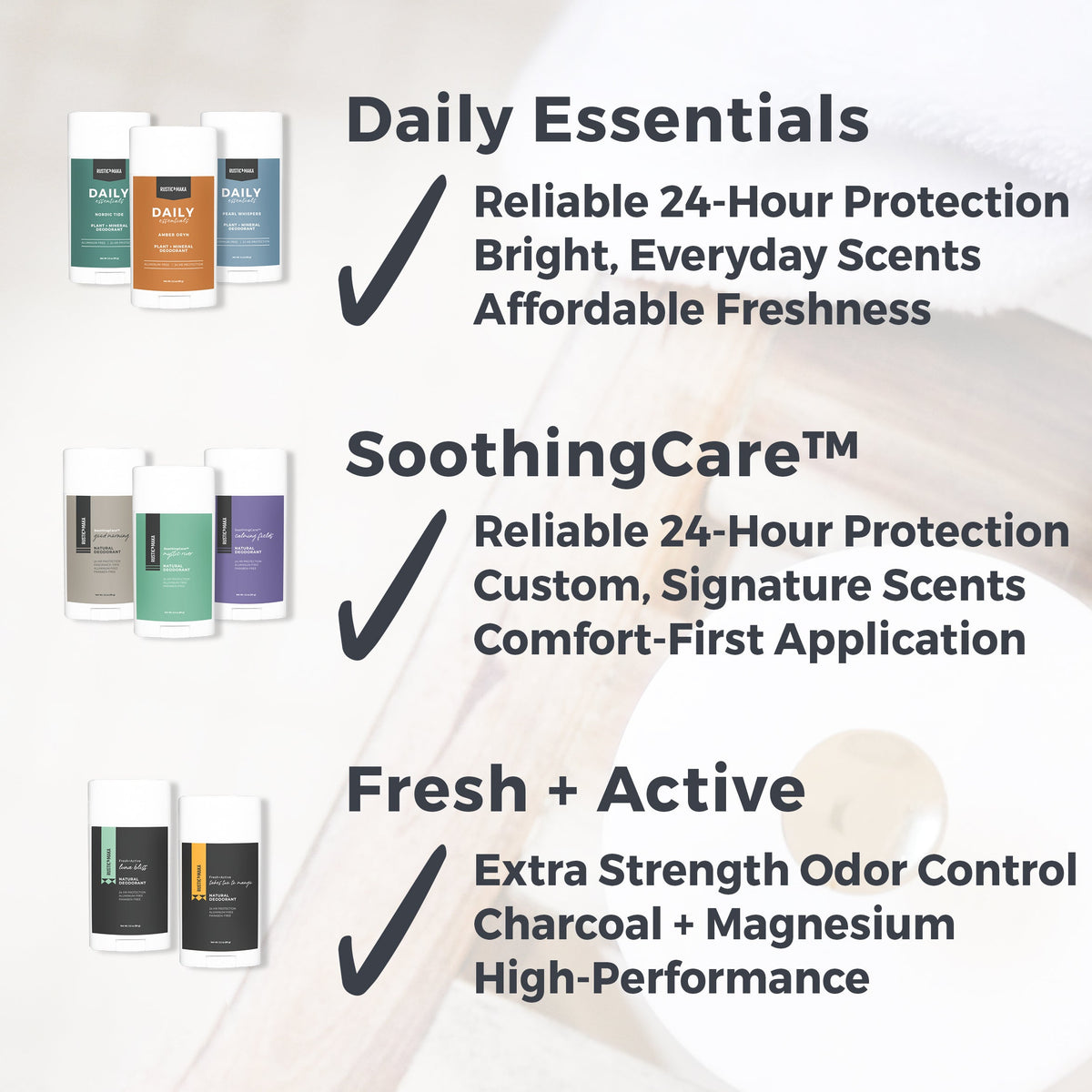 CALMING FIELDS Natural Deodorant — Rustic MAKA LLC