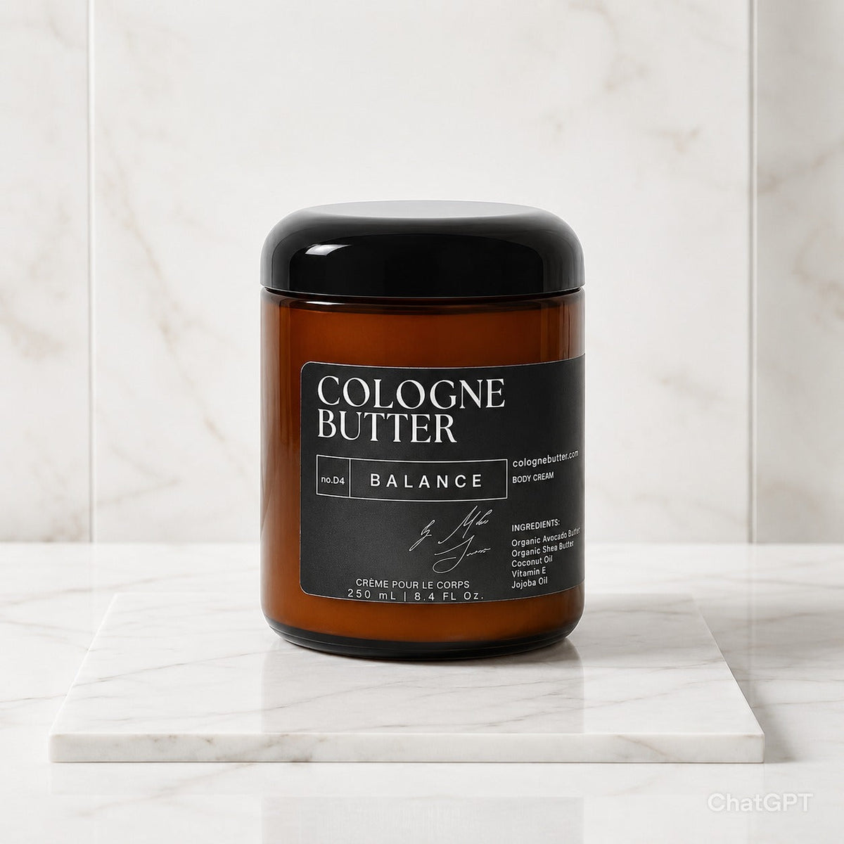 BALANCE – Luxury Fragrance Body Butter | Coffee, Dark Chocolate & Sandalwood Cologne Scent Moisturizing Skin Butter | Cologne Butter — CB