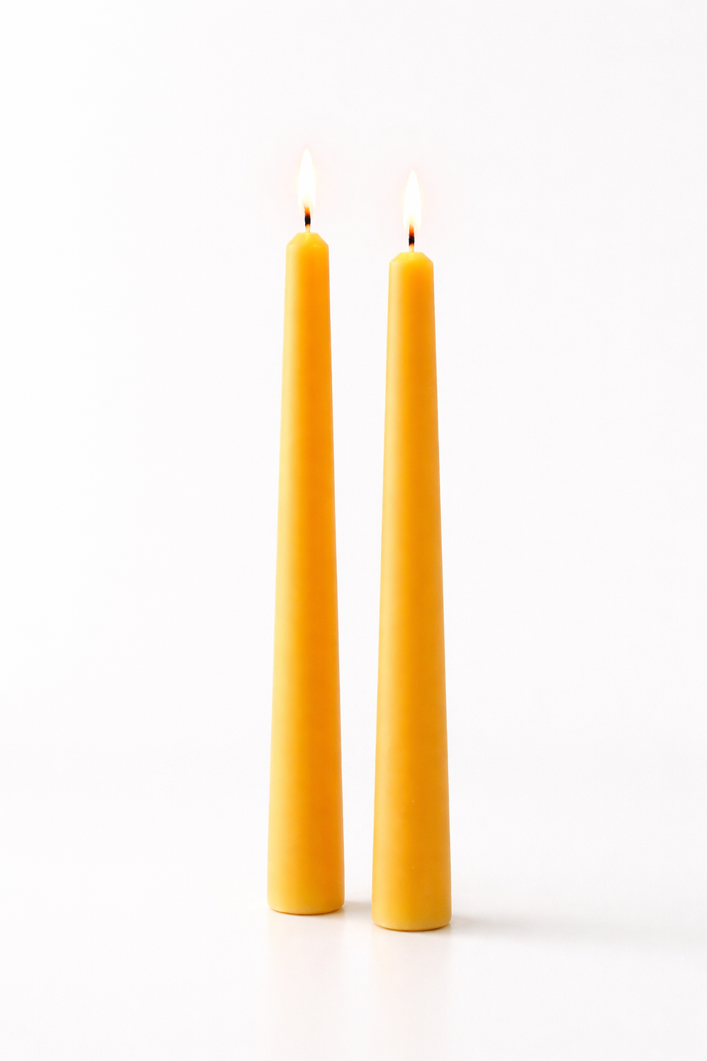 100% Pure Beeswax Taper Candles Set of 2- 10” Tapers - view 2