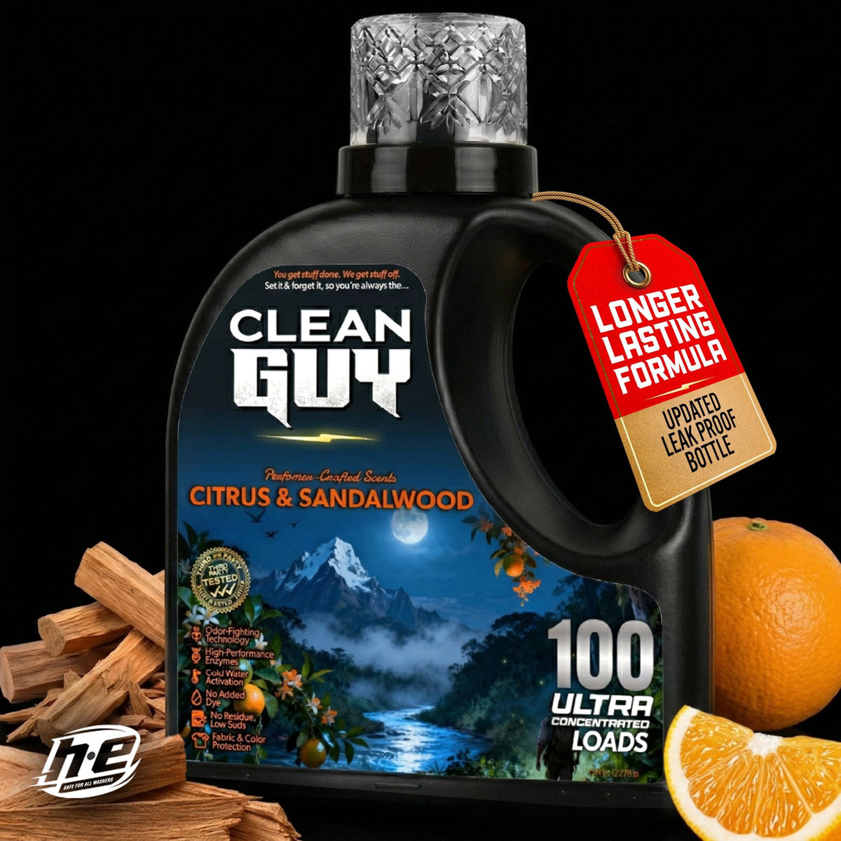Heavy Duty Premium Laundry Detergent (100 Loads) - CITRUS & SANDALWOOD