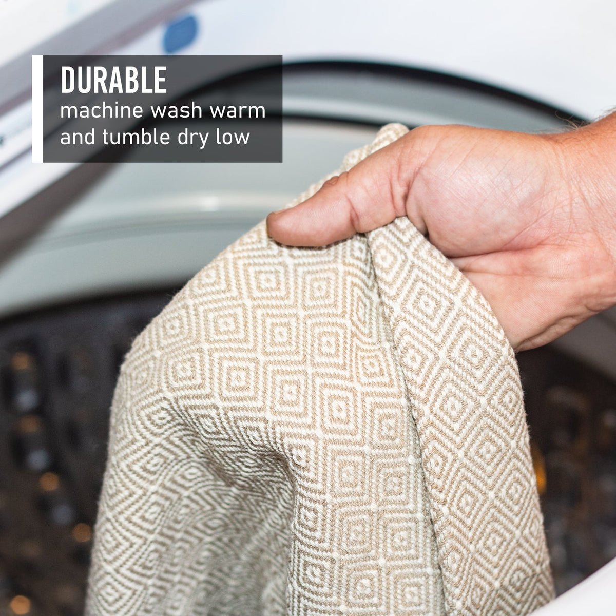 100% Cotton Patterned (Large) Throw Blankets - 58" x 62" - view 2