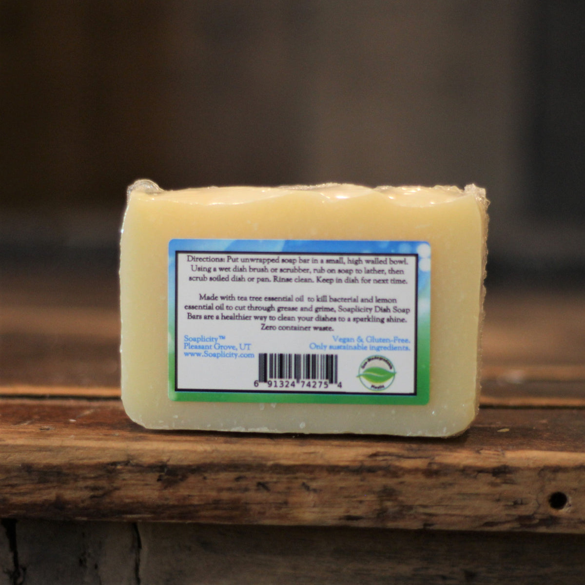 Dish Soap Bar with Aloe, Tea Tree & Lemon - view 3