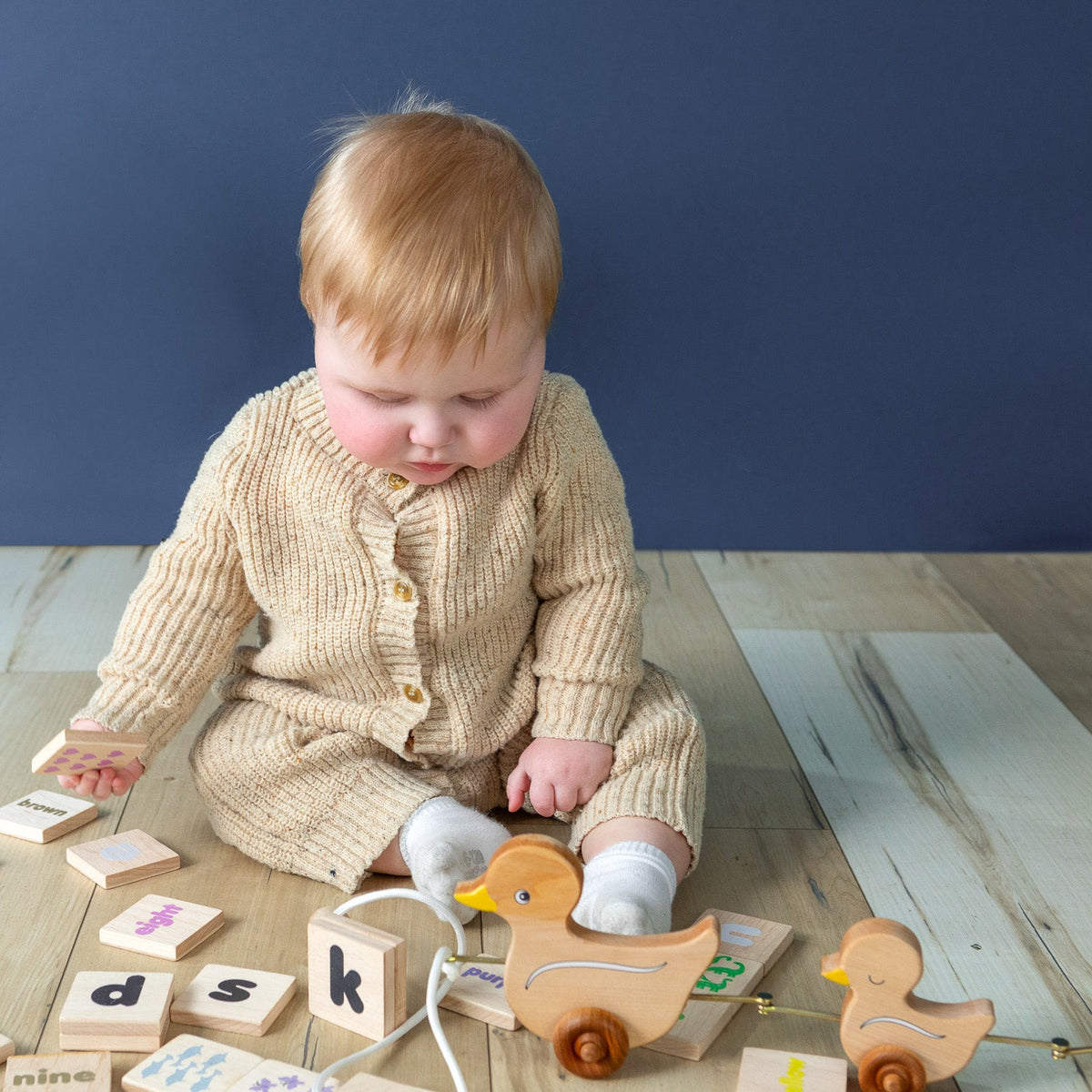 Pull Toy - The 3 Ducks - Maple Wood - Made in the USA 🇺🇸 - view 3