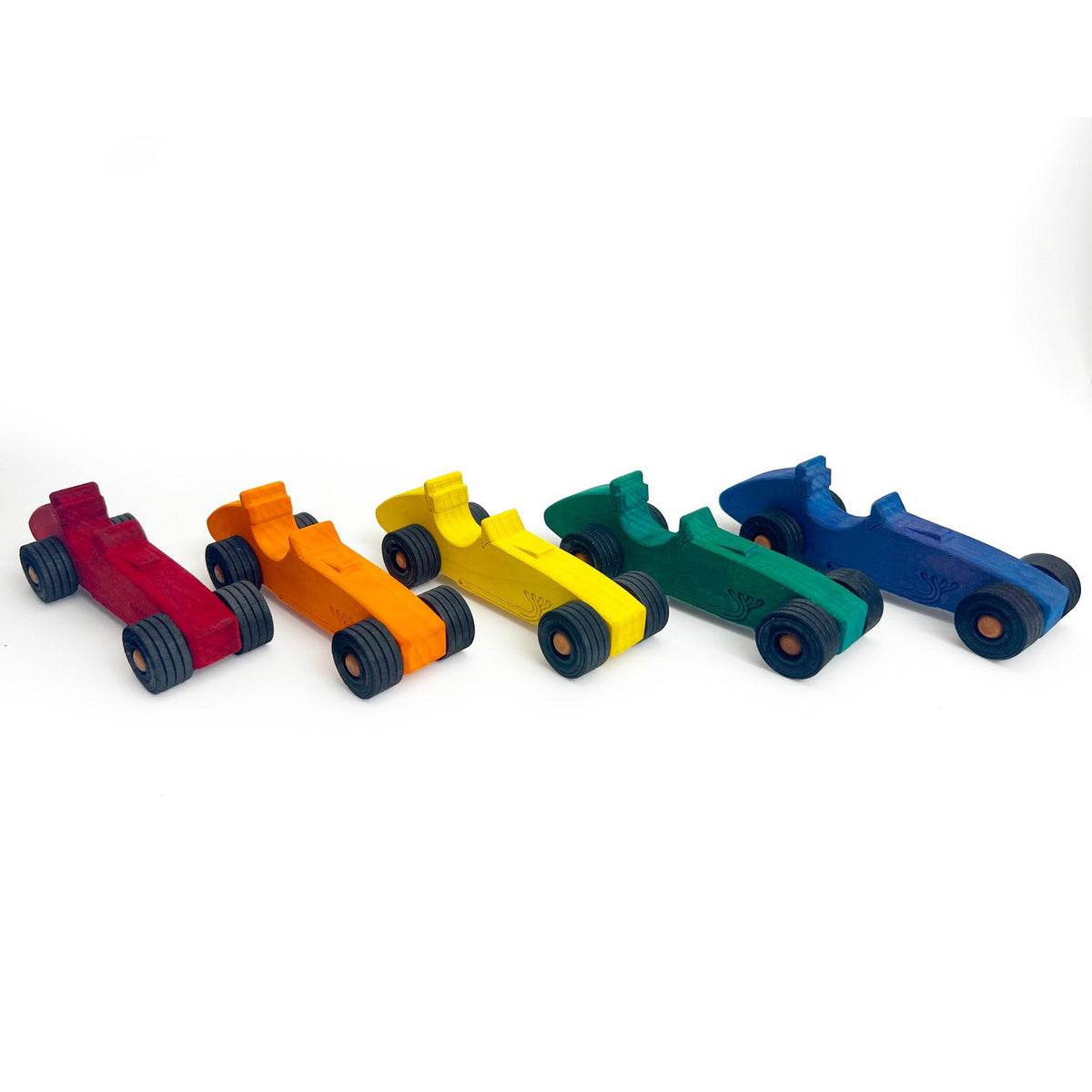 Dyed Maple Wooden Indy Car Set | Made in the USA ๐บ๐ธ โ Miller Boys Vintage Toys