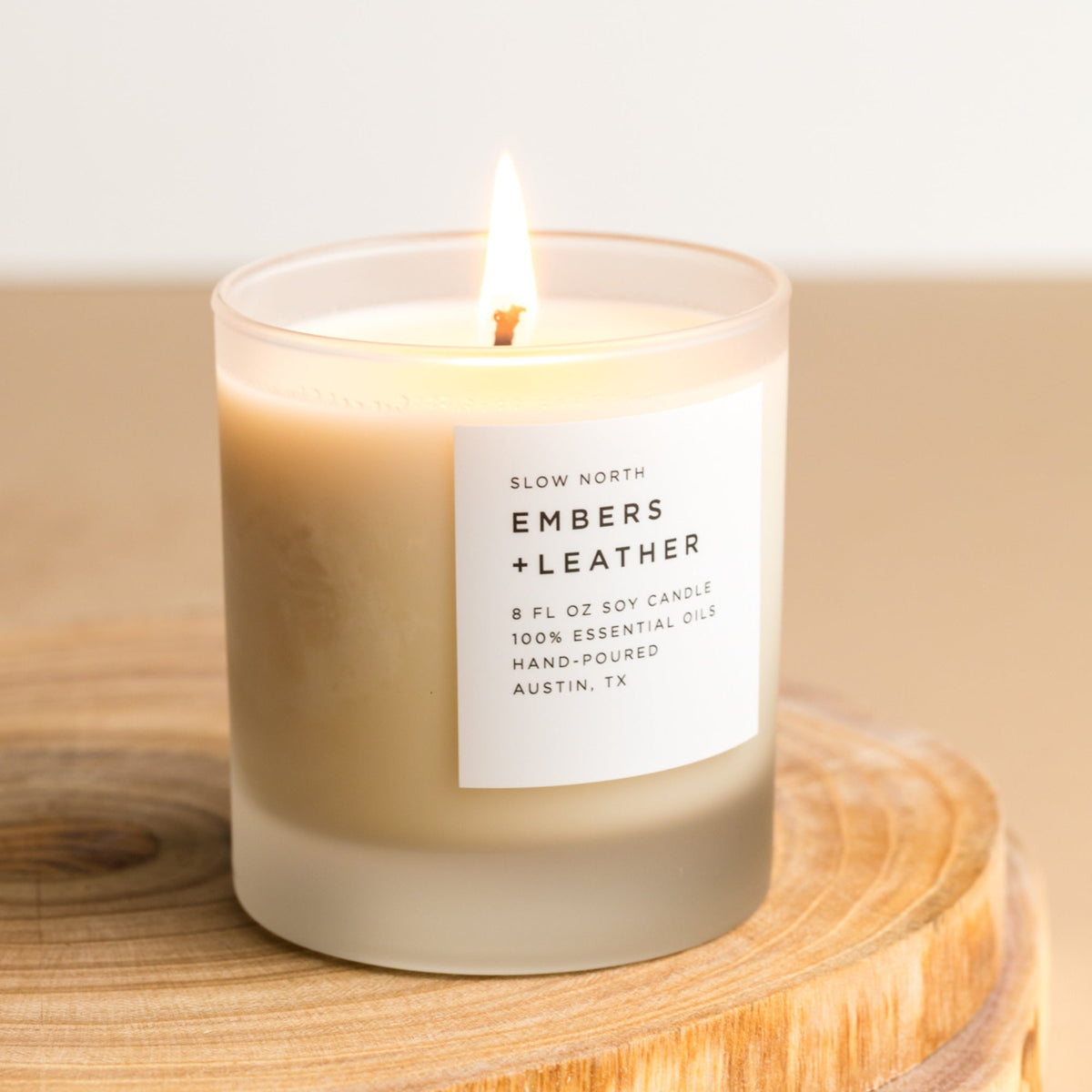 Embers + Leather - Signature Candle (Vetiver + Cedar + Patchouli) - view 2