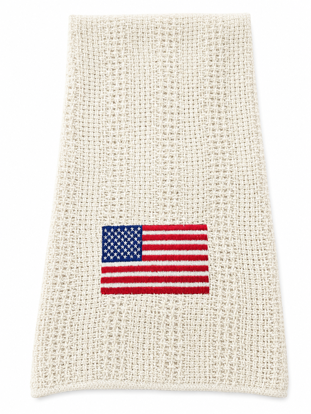 100% Cotton Novelty Embroidered Kitchen Towels 24" x 15" - American Flag