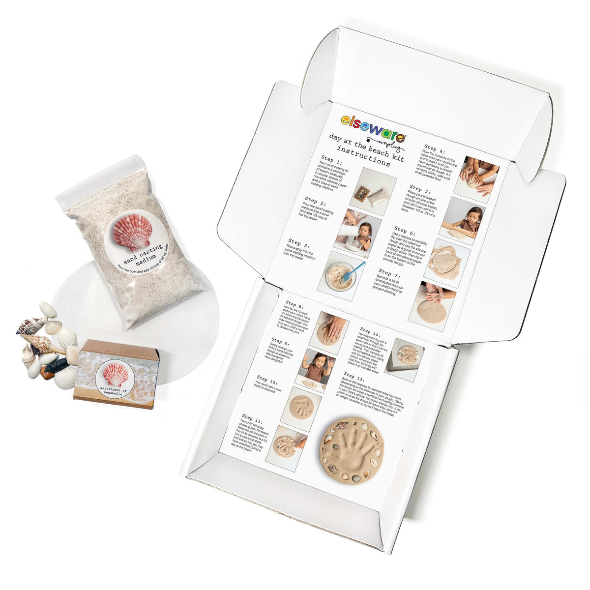 Day at the Beach – Kids Hand & Footprint Keepsake — elseware unplug
