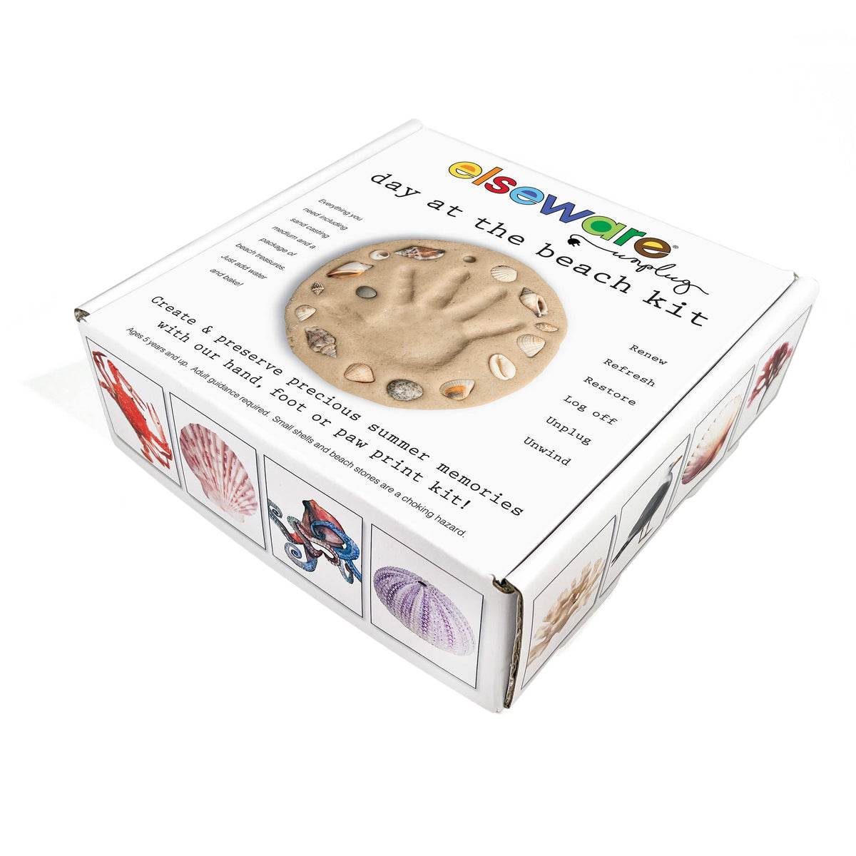 Day at the Beach – Kids Hand & Footprint Keepsake — elseware unplug