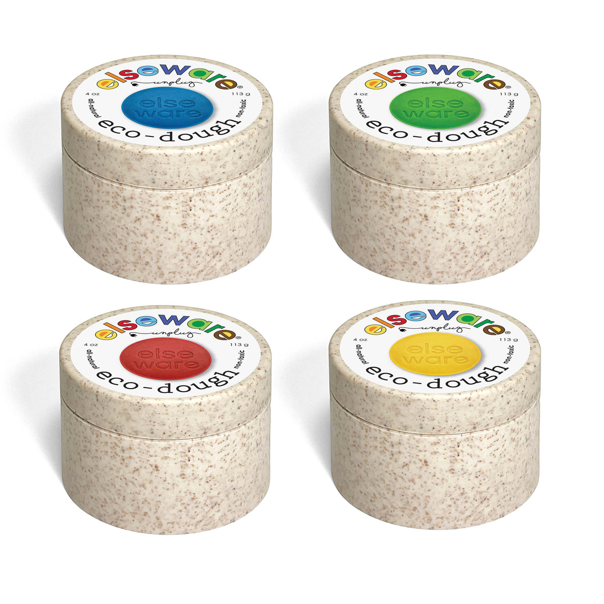 Eco-Dough (4-Pack) – Natural, Non-Toxic Multi-Colors — elseware unplug