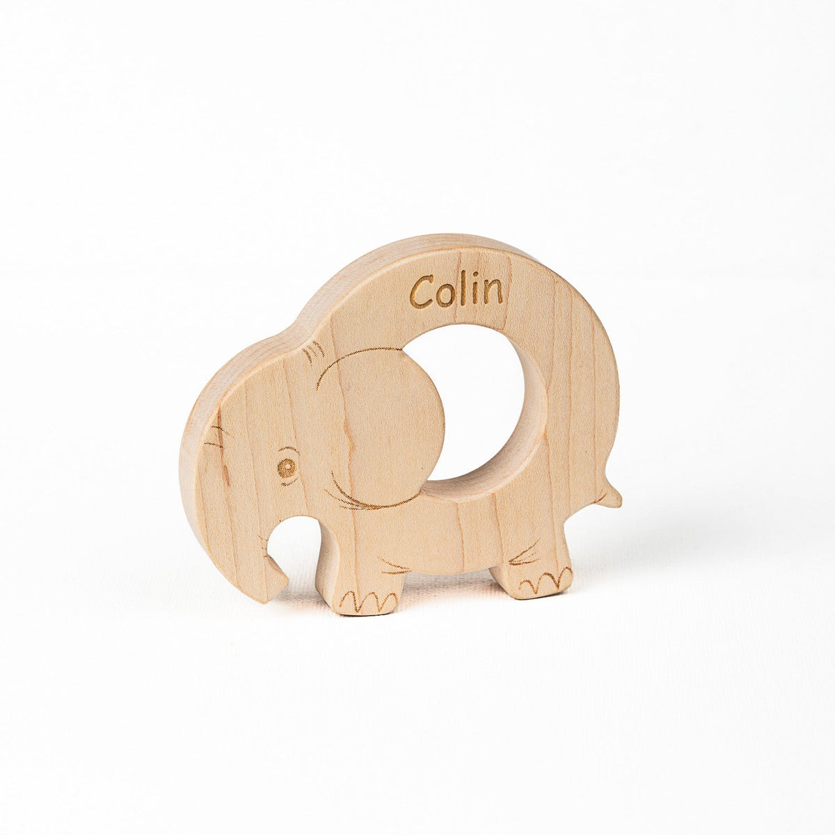 Soothing Elephant Teether with Organic Cotton Bag - Made in the USA 🇺🇸