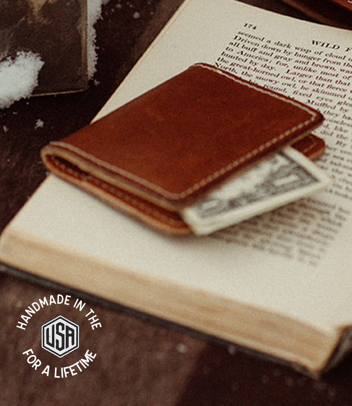 The Flip Wallet - USA Made - Caramel