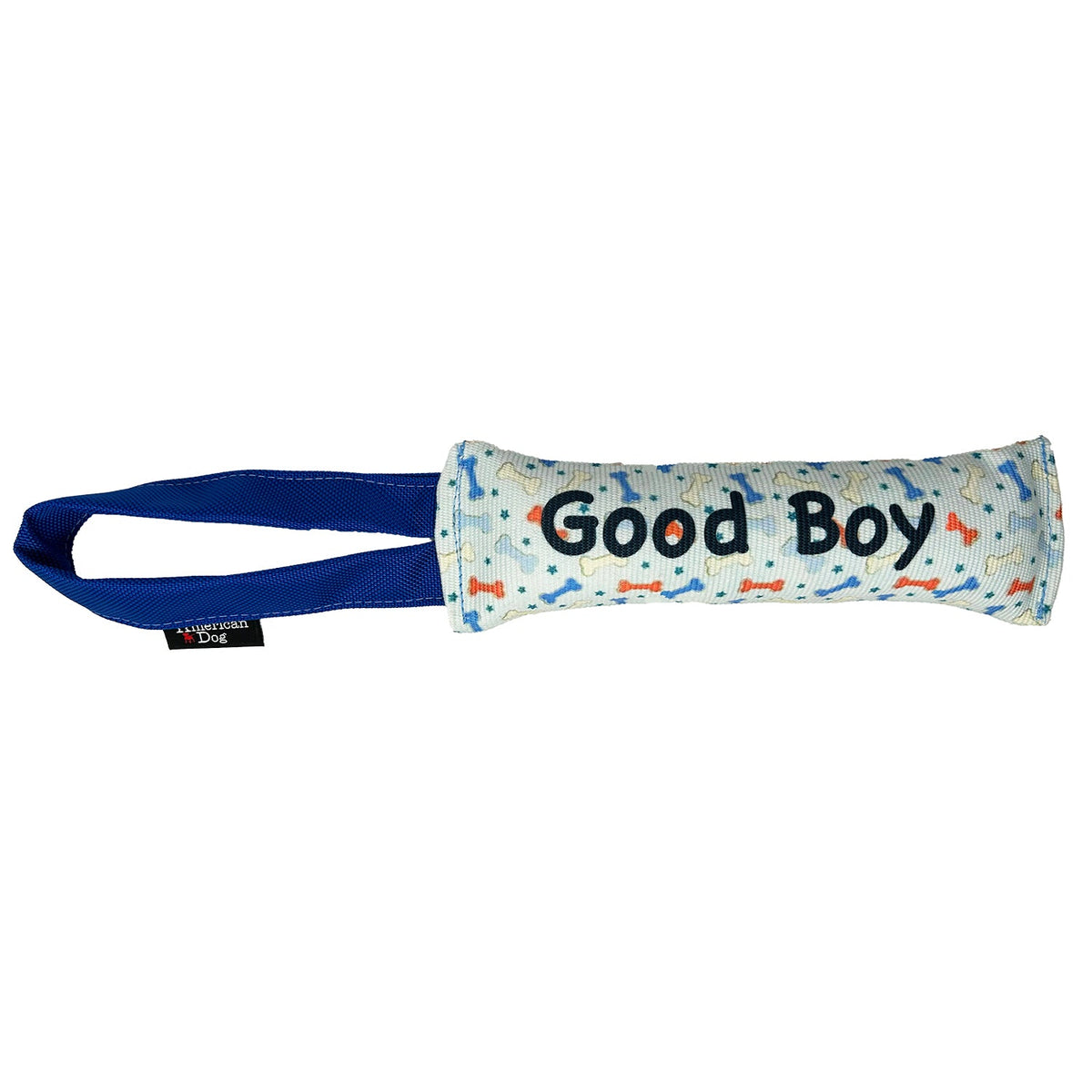 Fire Hose Dog Toy Tugs - 'Good Boy' Bones & Stars