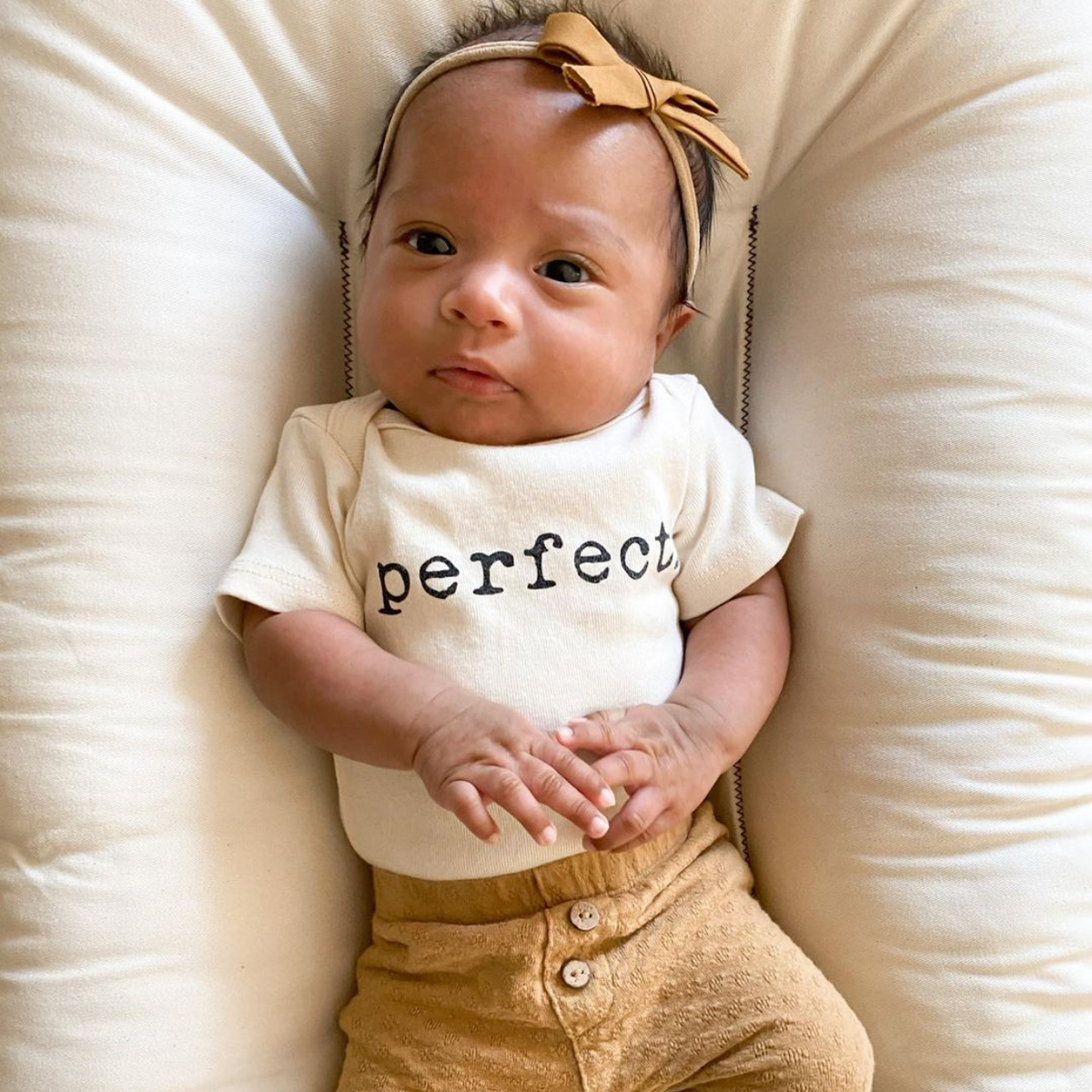 Perfect Organic Cotton Baby Bodysuit - view 2
