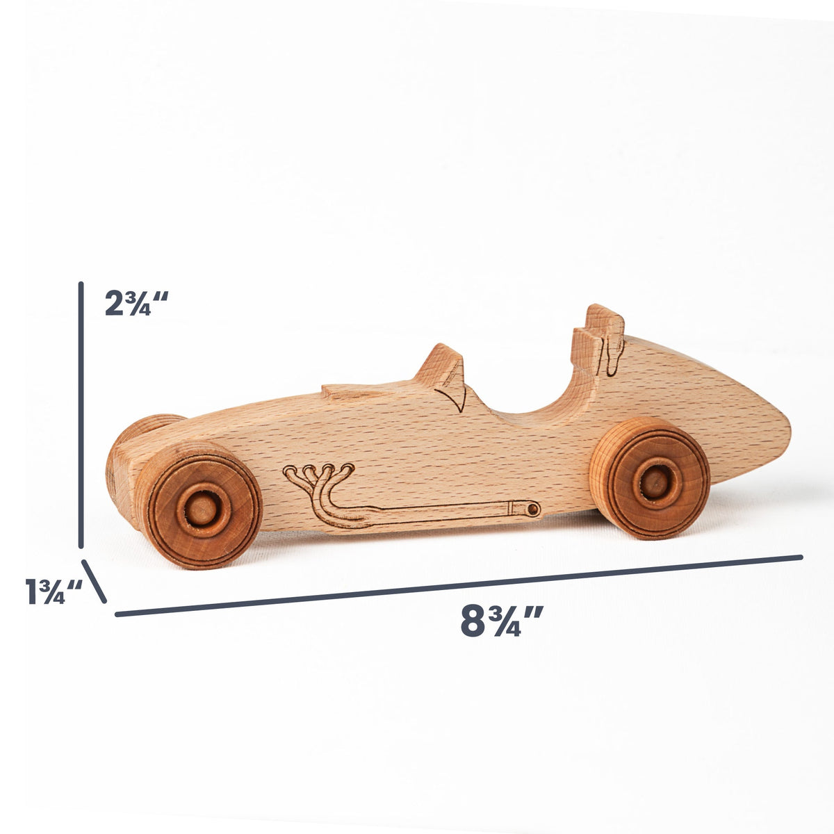 Indy Special Race Car 8.75" Long - Beech Wood - Made in the USA 🇺🇸 - view 3
