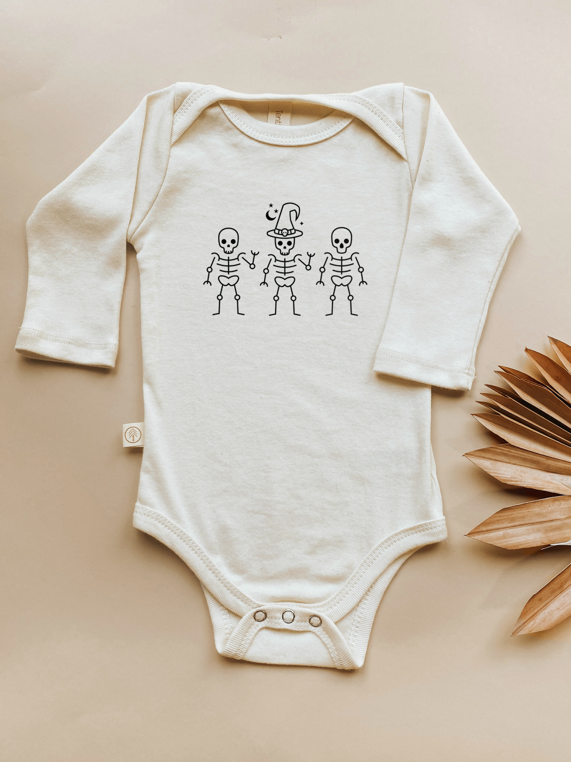 Skeletons Organic Bodysuit Long Sleeve - 0-3M, 3-6M, 6-12M, 12-18M, 18-24M - view 5
