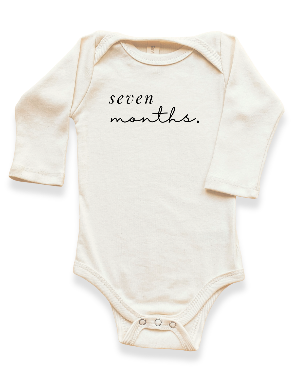 Monthly Milestones Organic Baby Bodysuit Long Sleeve - Seven months, 0-3M, 3-6M, 6-12M, 12-18M, 18-24M - view 7