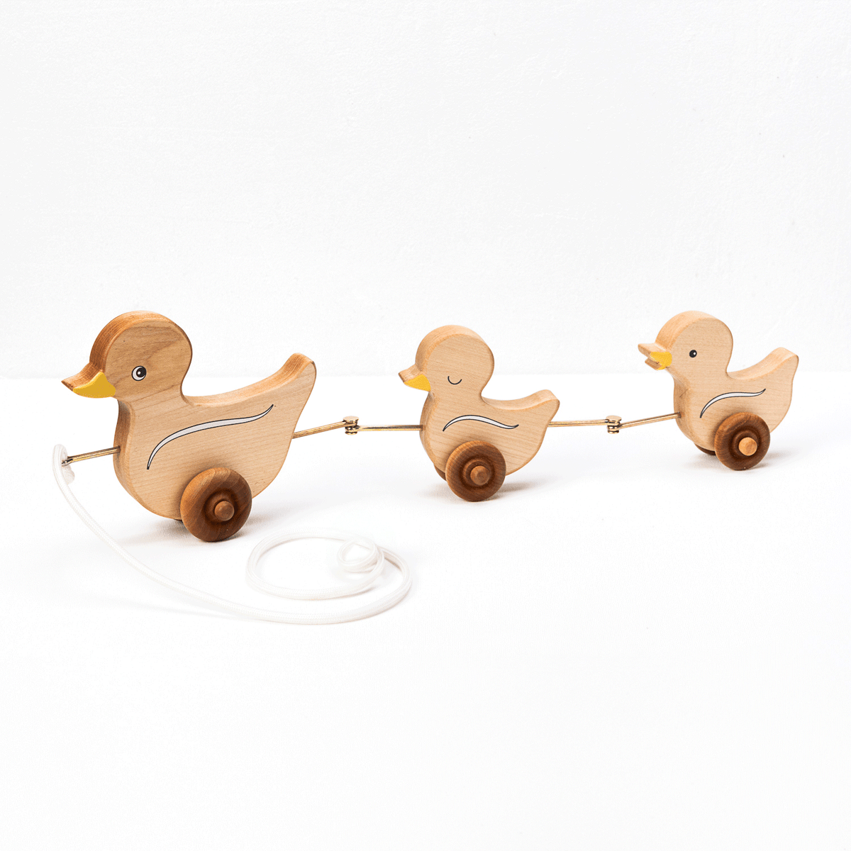 Pull Toy - The 3 Ducks - Maple Wood - Made in the USA 🇺🇸