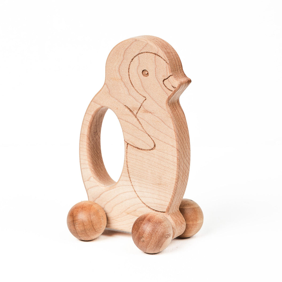 Easy Grasp Penguin Push Toy - Made in the USA 🇺🇸