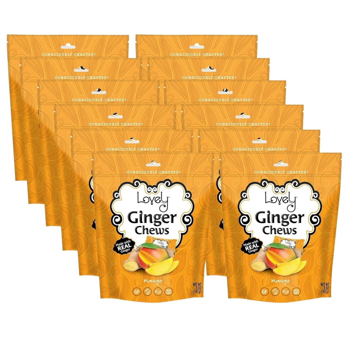 Mango Ginger Chews - 12-Pack (5oz) - view 8