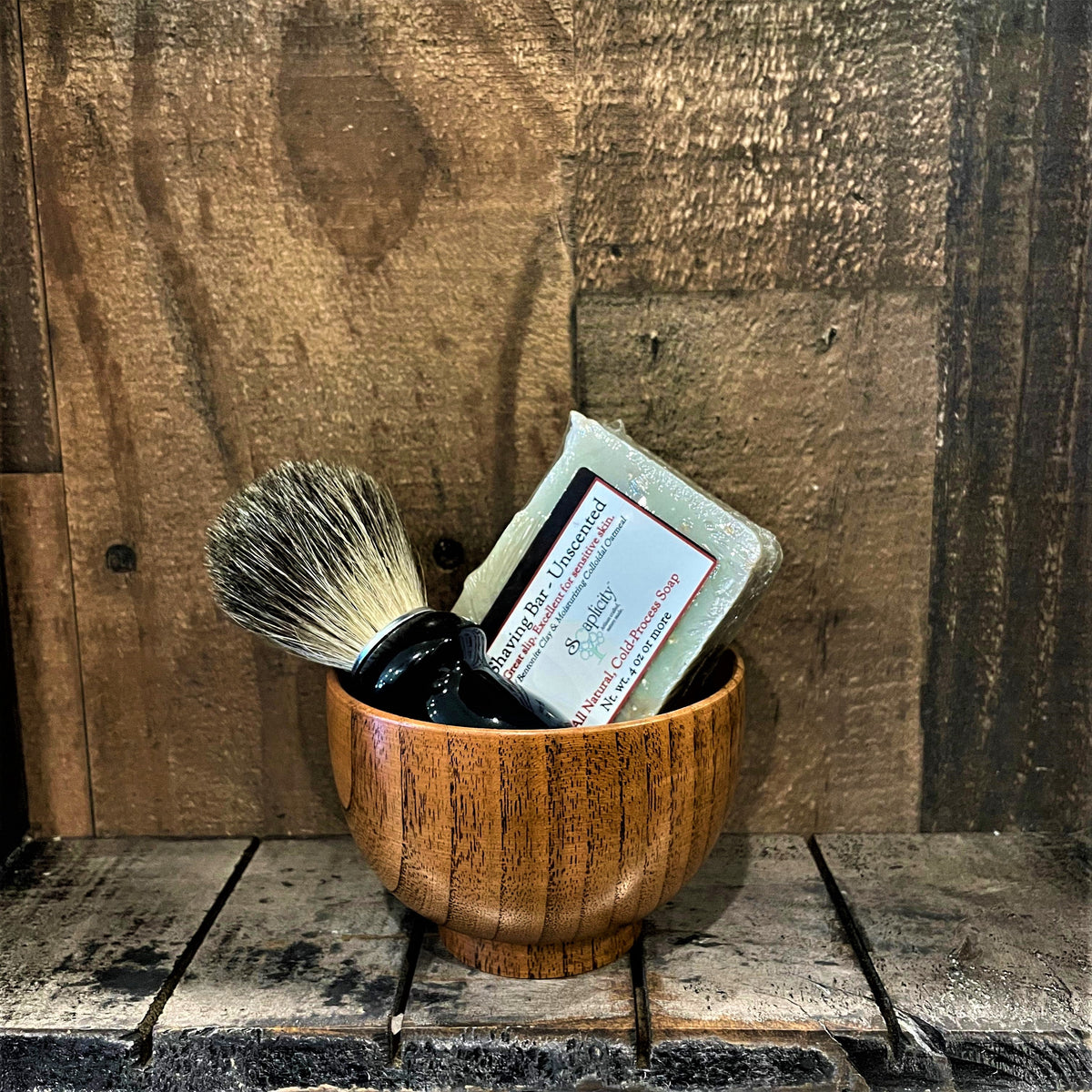 Men's Shaving Sets in Black/Datewood - view 4