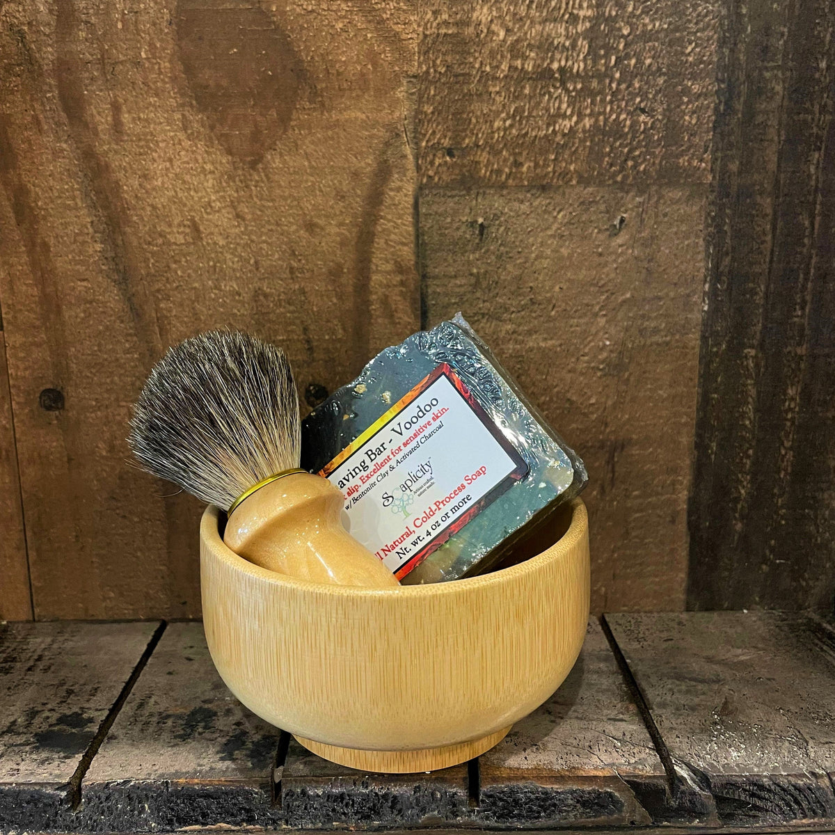 Men's Shaving Sets in Bamboo - view 5