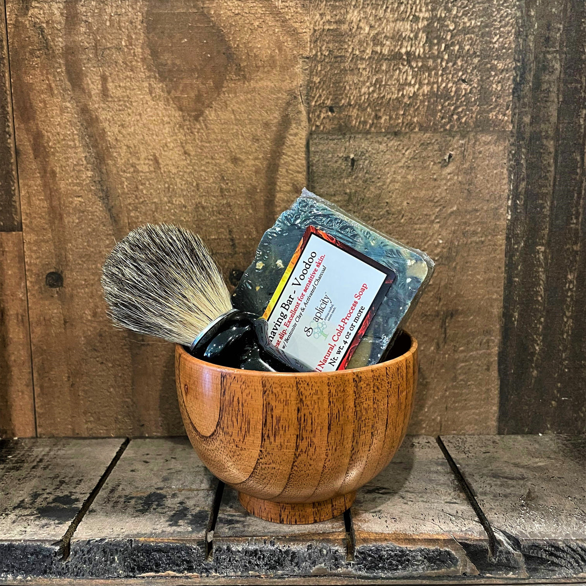 Men's Shaving Sets in Black/Datewood - view 5