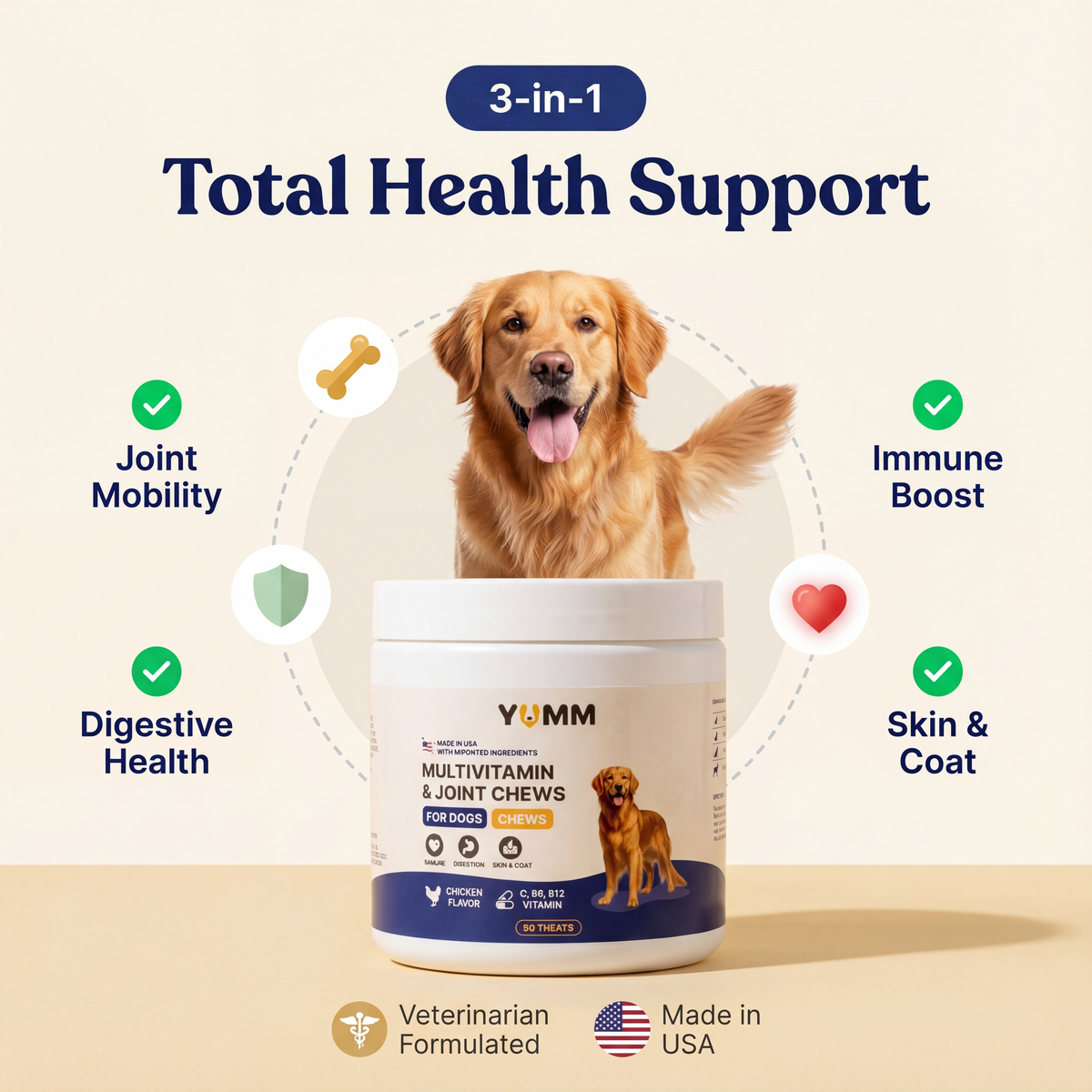 Dog Joint & Multivitamin Chews - Chicken - view 2