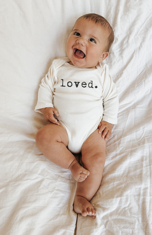 Loved. Organic Baby Bodysuit Long Sleeve - view 2