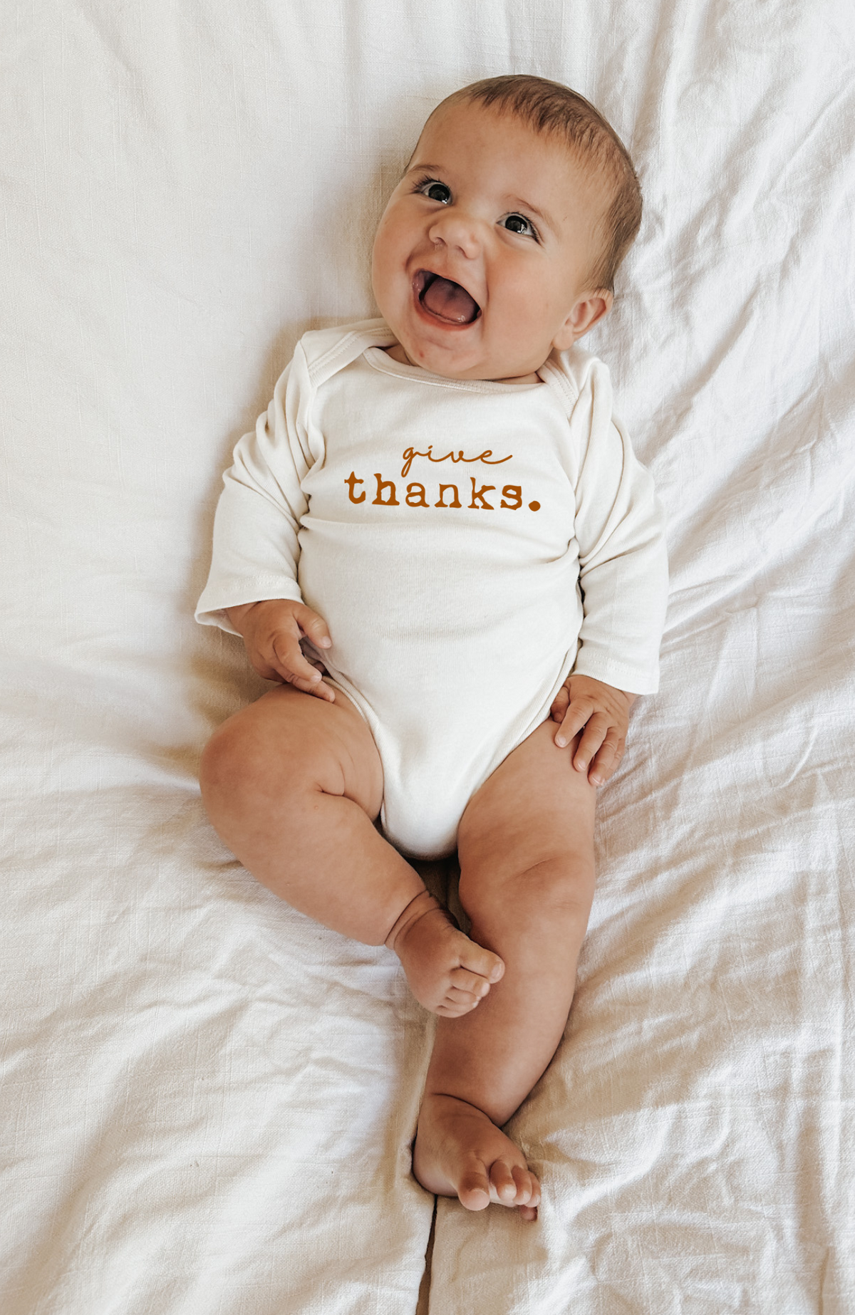 Give Thanks Organic Bodysuit Long Sleeve - view 2