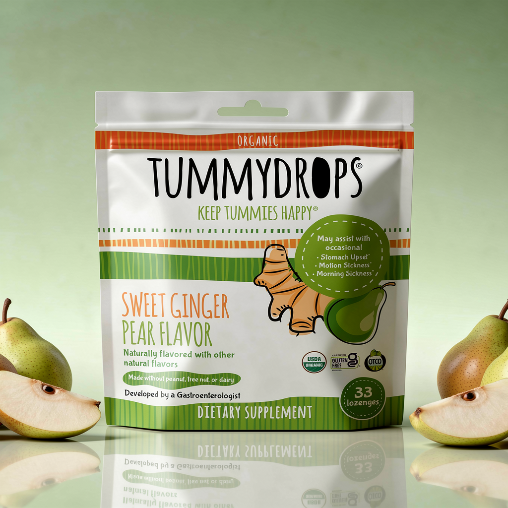 Organic Ginger Sweet Pear Tummydrops, 33 ct