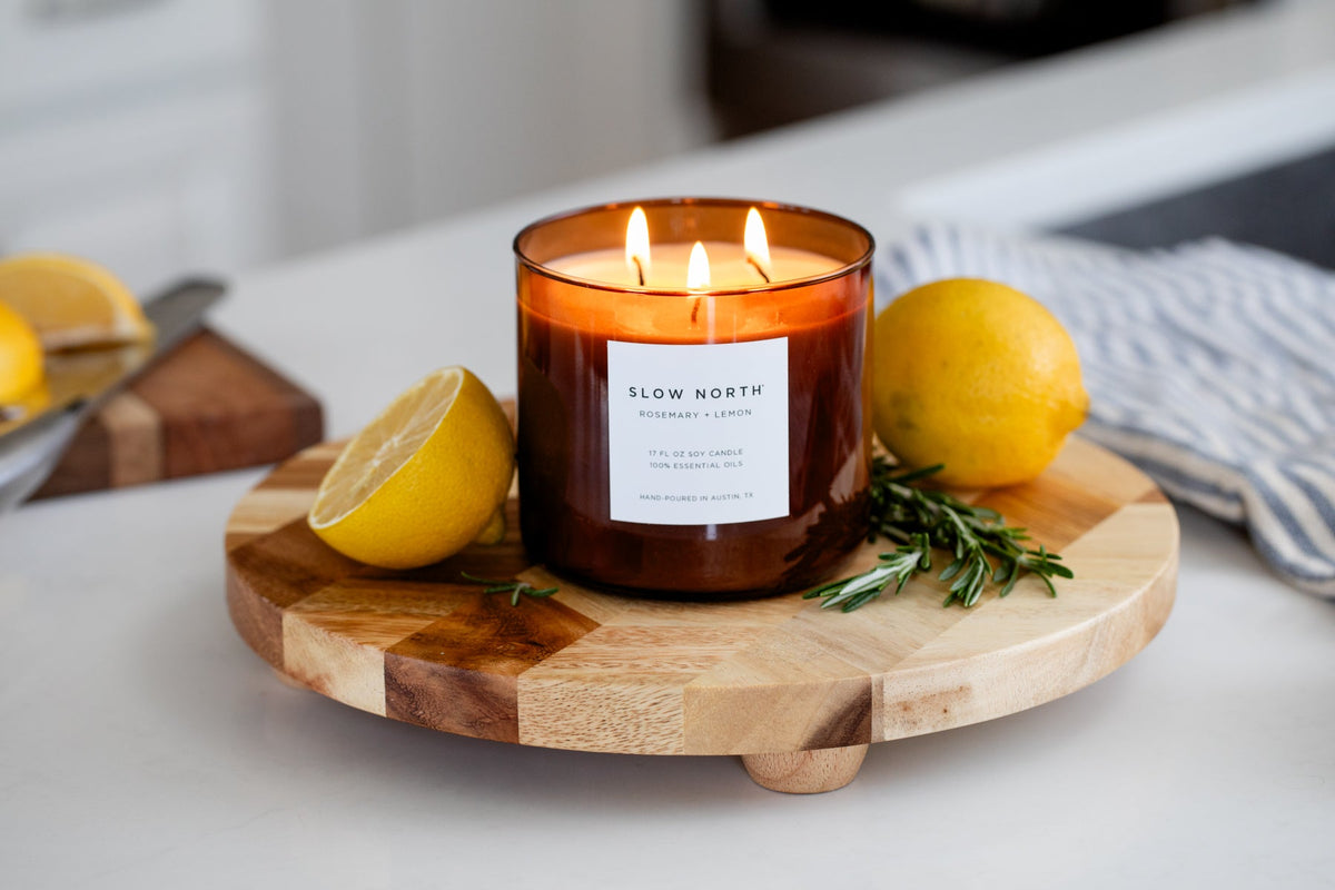 Rosemary + Lemon - Signature 3-Wick Candle - view 6