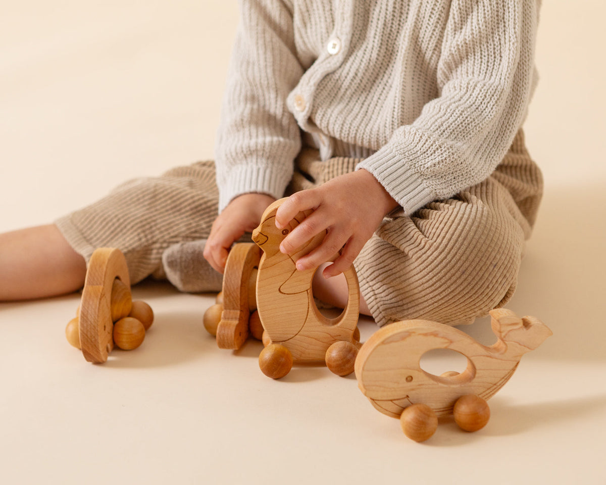 Easy Grasp Kangaroo Push Toy - Made in the USA 🇺🇸 - view 3