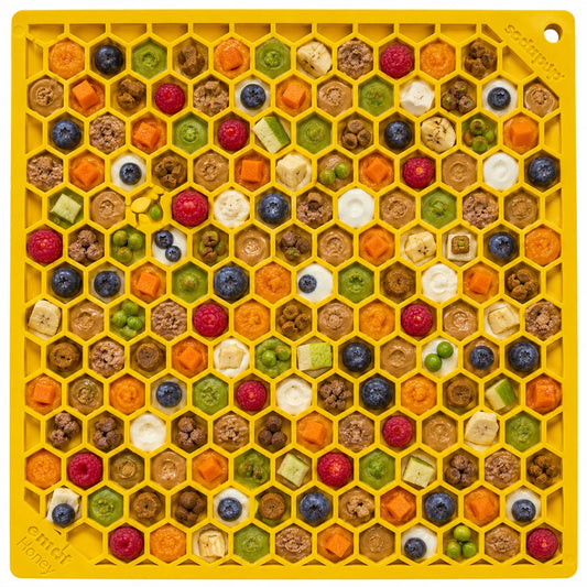 Honeycomb eMat - Enrichment Lick Mat for Dogs and Cats - view 2