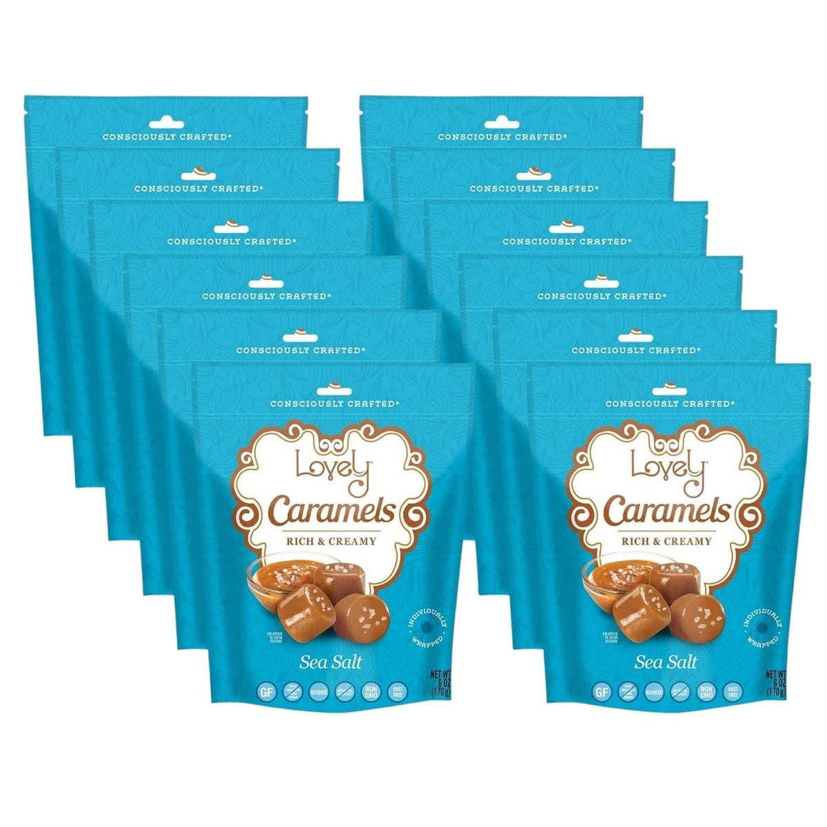 Sea Salt Caramels - 12-Pack (6oz) - view 7