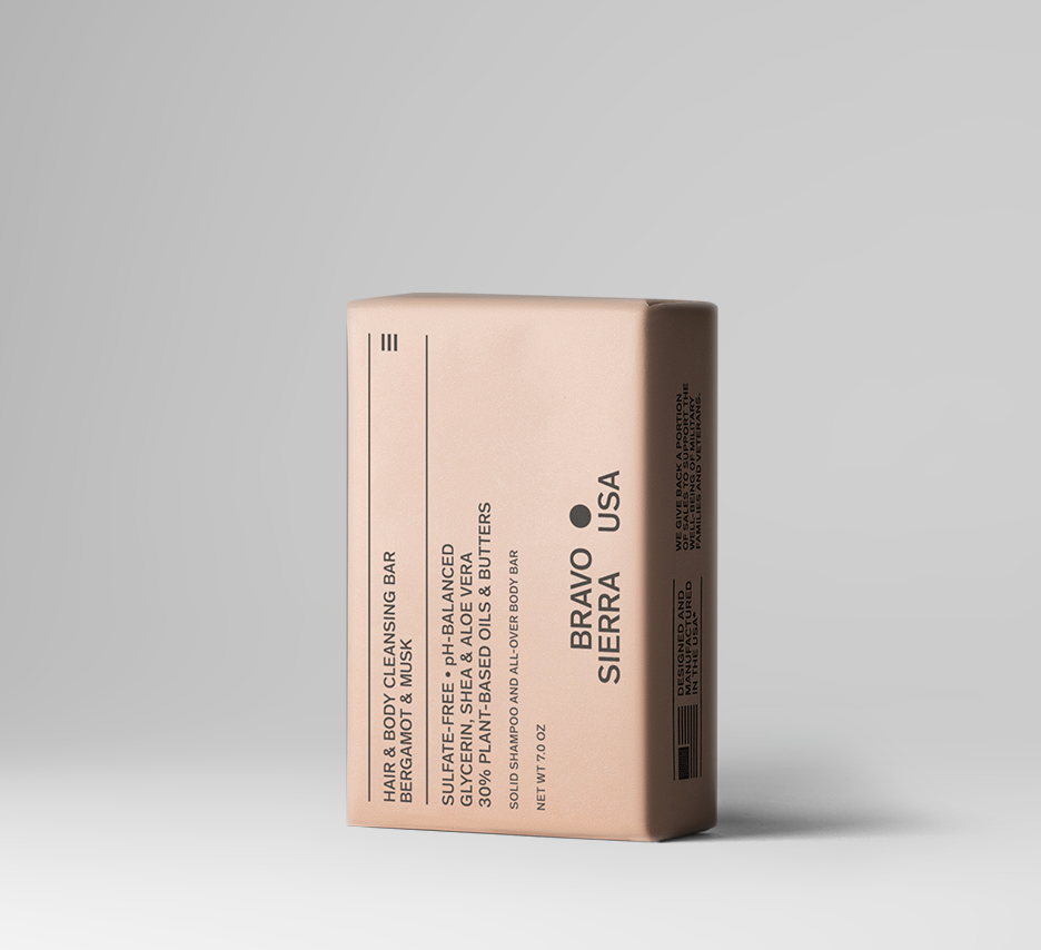 HAIR & BODY CLEANSING BAR - BERGAMOT & MUSK - view 3