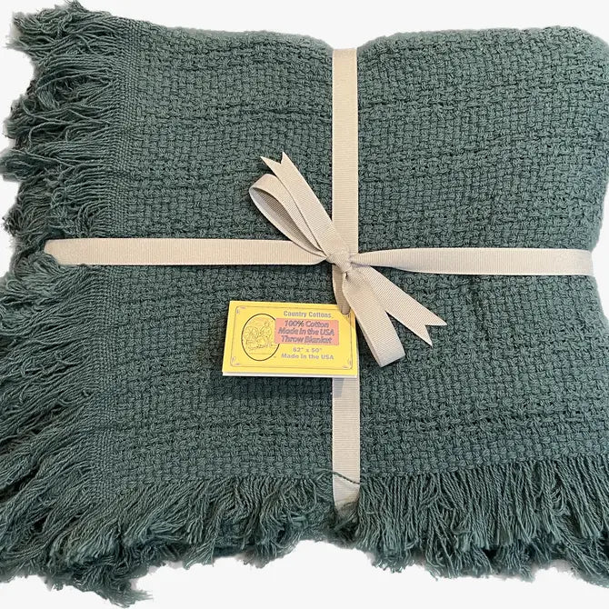 100% Cotton Throw Blankets 52" x 65" - 100% Cotton Throw Blankets 52" x 65" - Teal - view 8