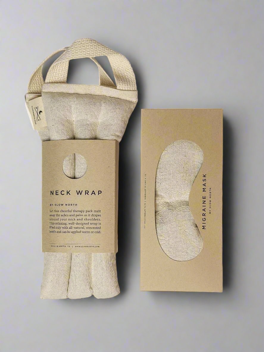 Eye Mask + Neck Wrap Bundle - Natural - view 6