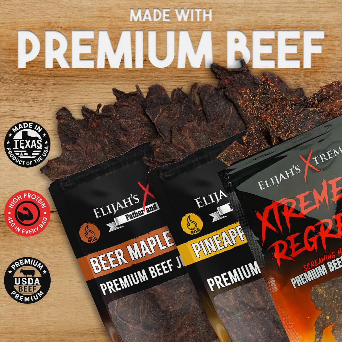 Beef Jerky Trio Pack — Elijah's Xtreme