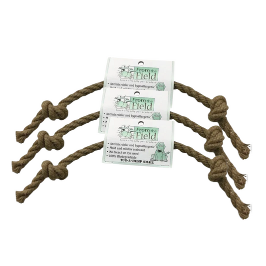 NATURAL HEMP DOG TUG-TOY - THREE HEMP TUG TOYS - SAVE 20% - view 2