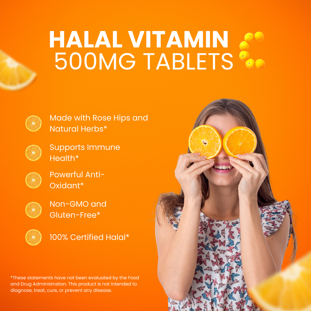 Halal Vitamin C 500mg Tablets (3-Pack) - view 2